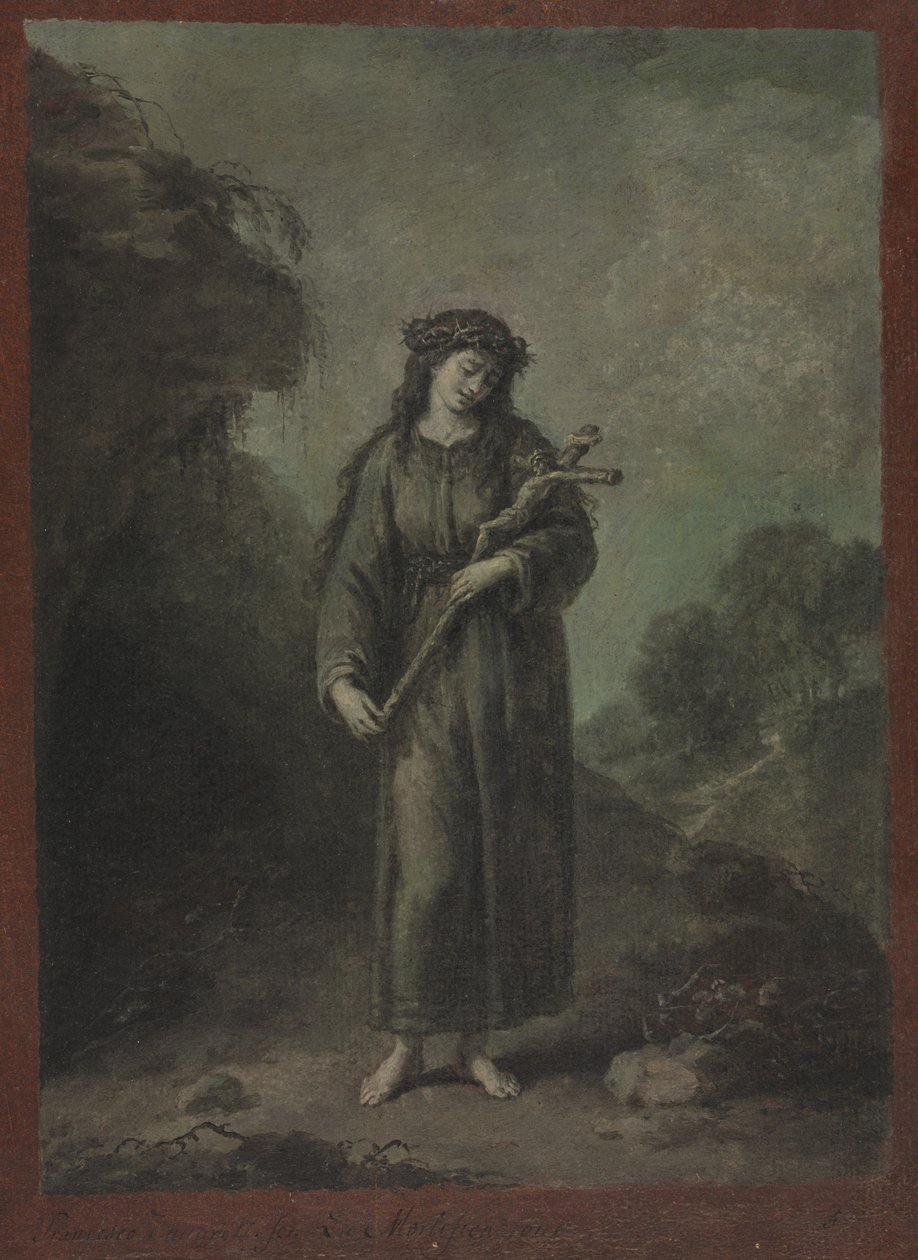 A mortificação, 1763 ou antes. de Francesco Zuccarelli
