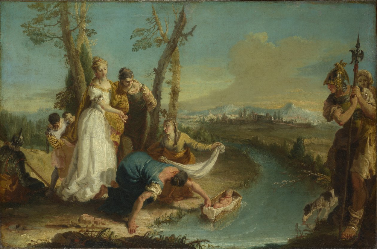 O Achado de Moisés, depois de 1740 de Francesco Zugno