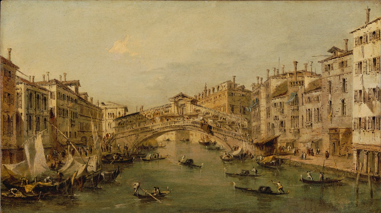 Veneza: o Rialto de Francesco circle of Guardi