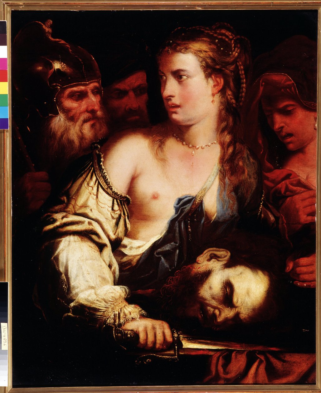 Judith segurando a cabeça de Holoferne de Francesco de (c.1600 54) Rosa