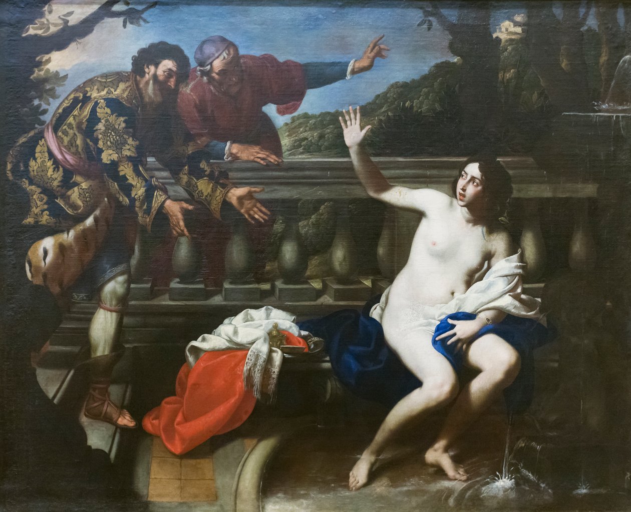 Susanna e os anciãos de Francesco de (c.1600 54) Rosa