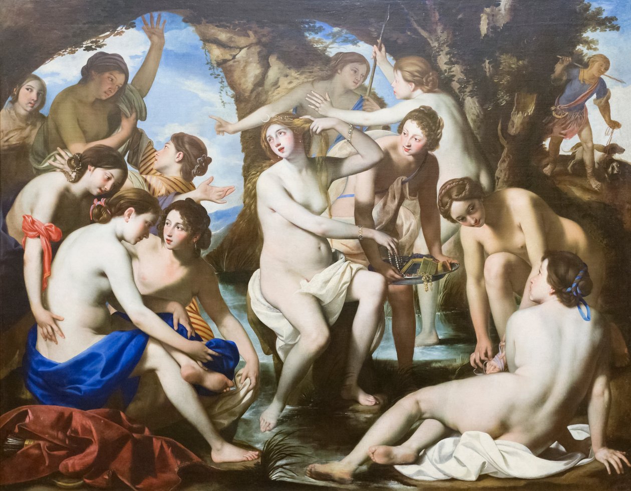 O banho de Diana de Francesco de (c.1600 54) Rosa