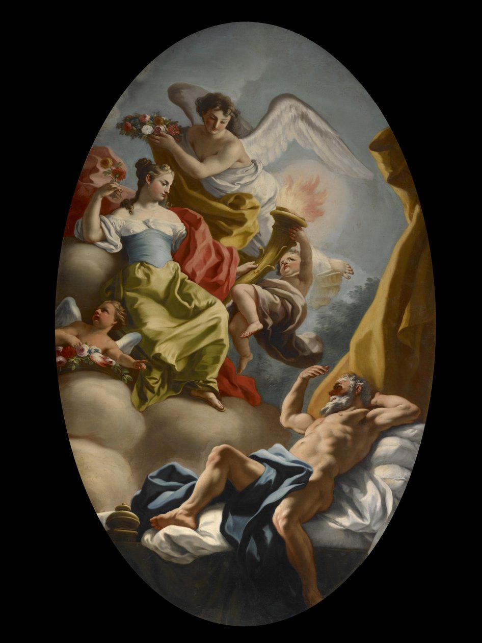 Alegoria da Sabedoria e da Verdade, c.1750 de Francesco de Mura