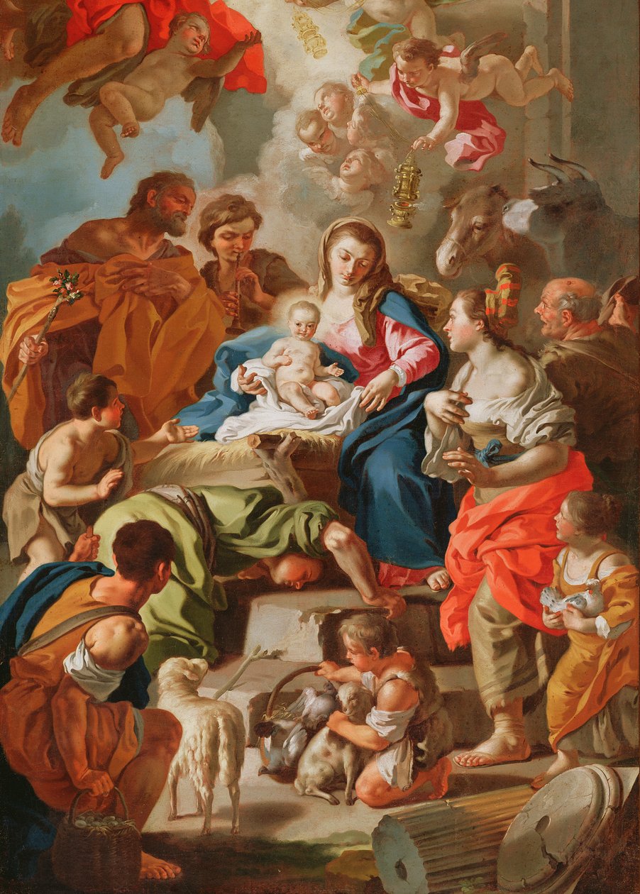 A adoração dos pastores de Francesco de Mura