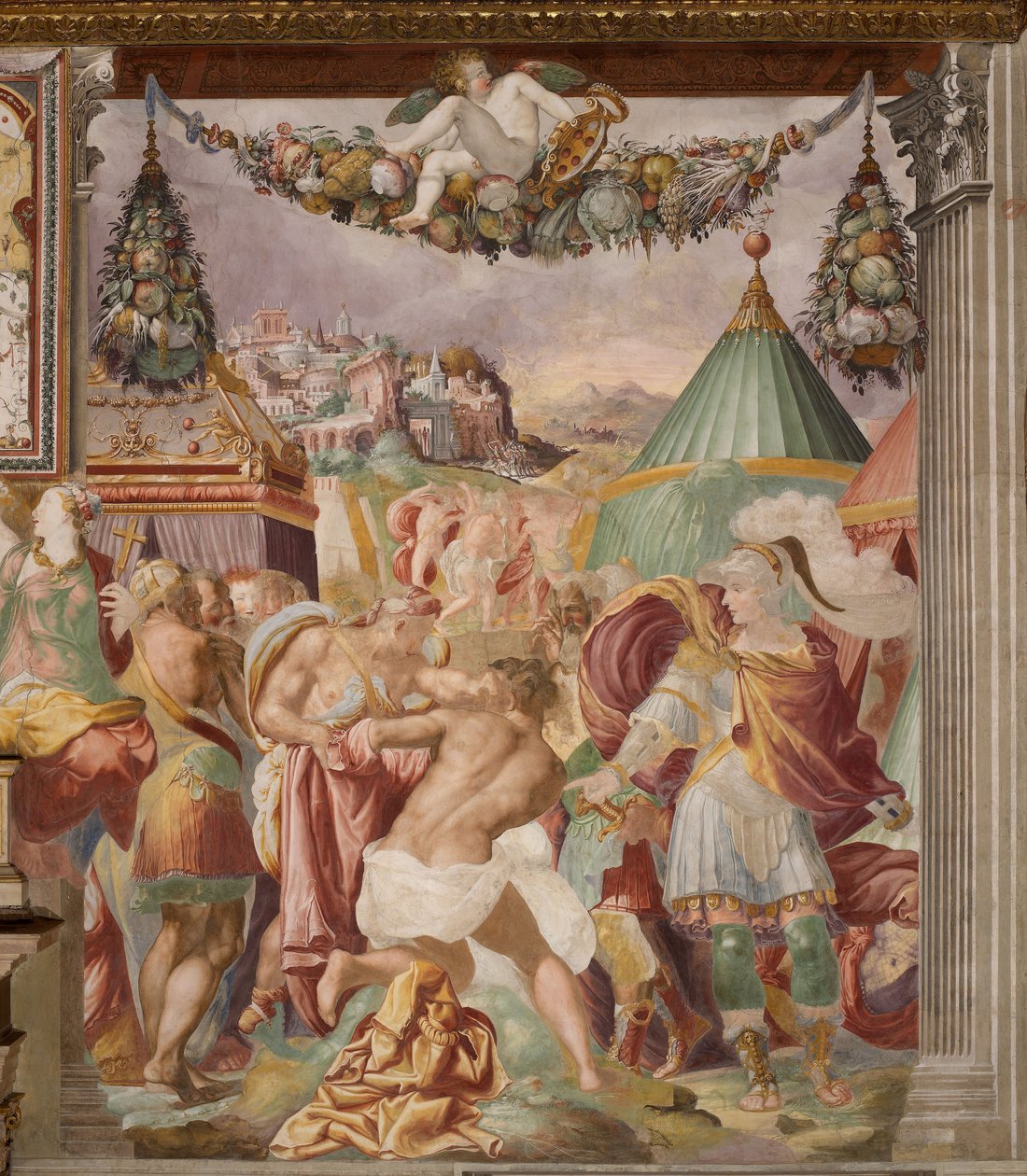A punição do professor traiçoeiro de Falerii, c. 1544 de Francesco de Rossi
