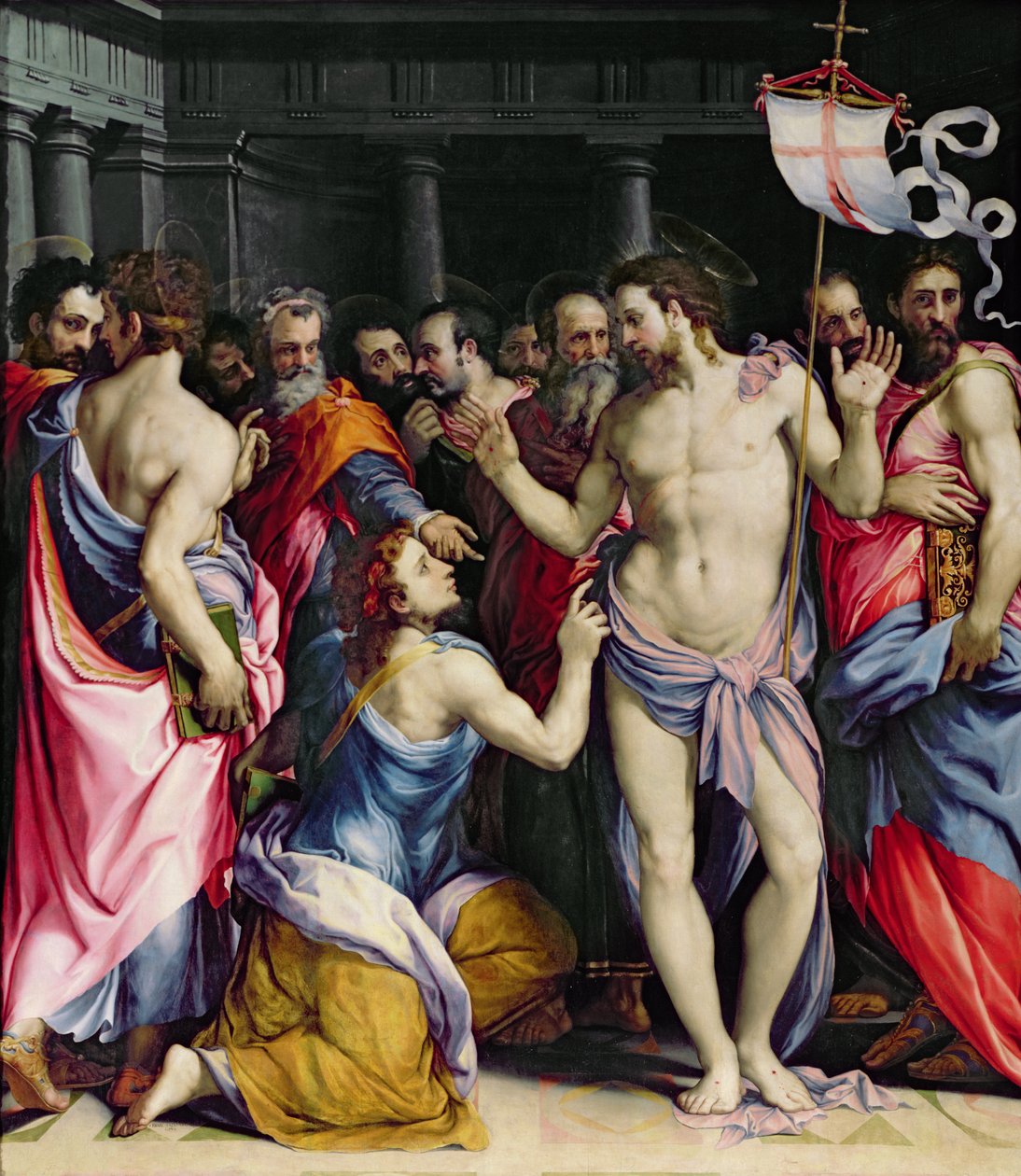 A Incredulidade de São Tomás, c.1547 de Francesco de Rossi Salviati Cecchino
