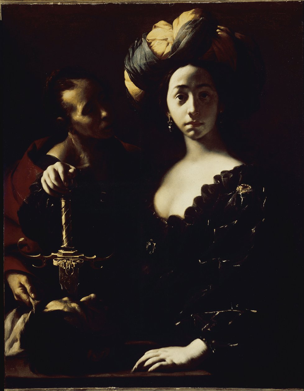 Judith e a cabeça de Holoferne (óleo sobre tela de Francesco del Cairo