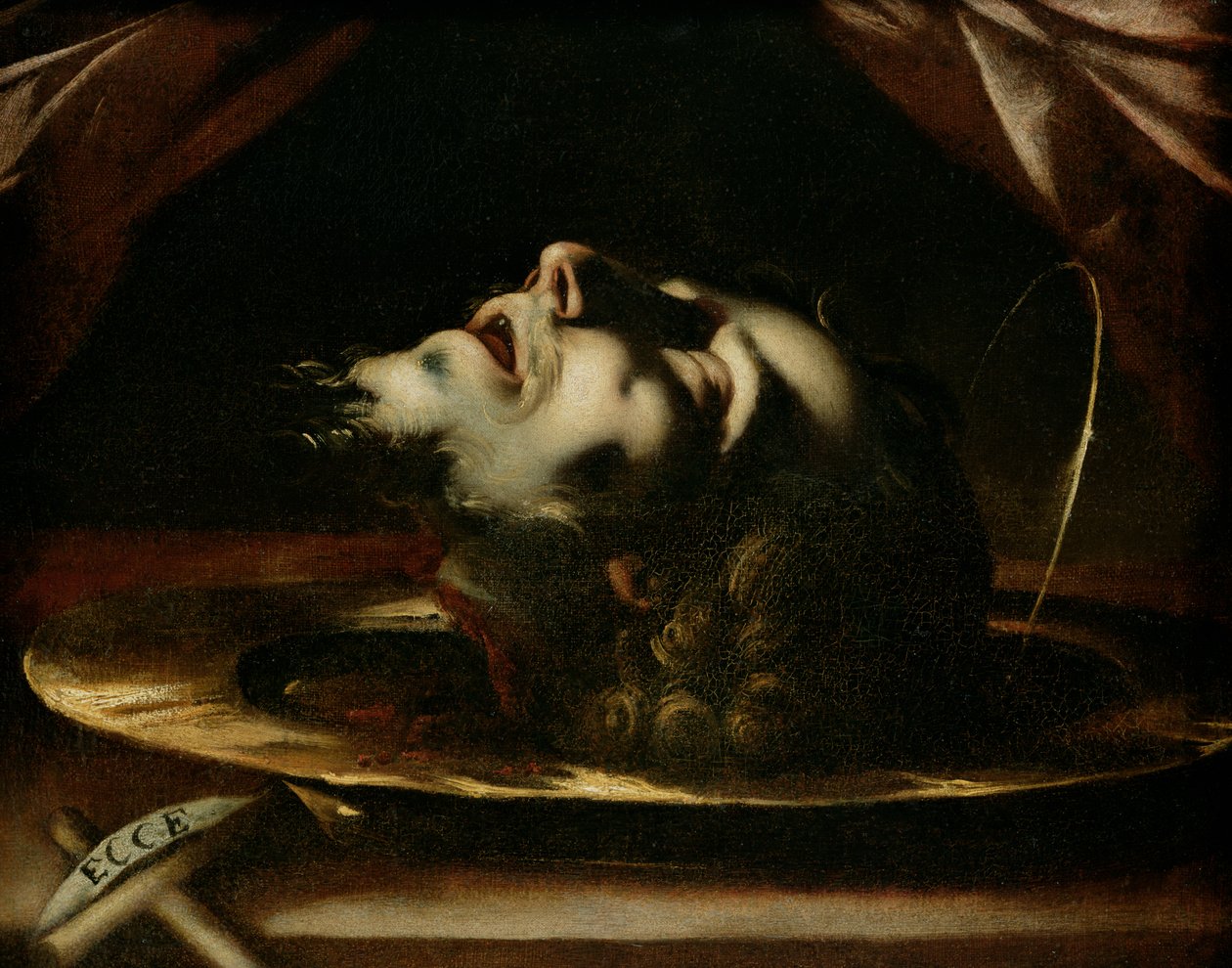 A cabeça de São João Batista de Francesco del Cairo