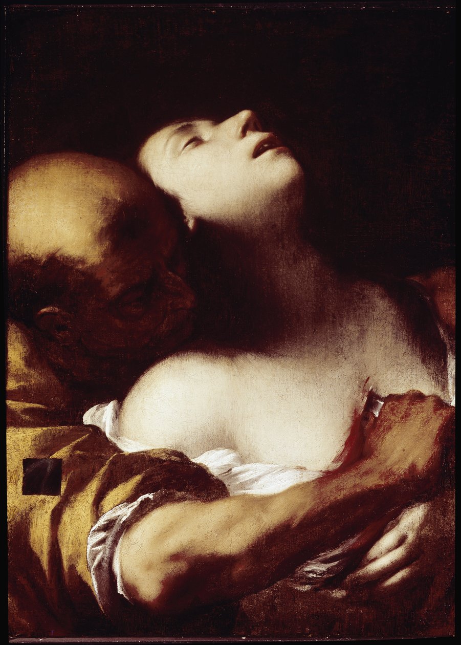 O Martírio de Santa Agnes (óleo sobre tela de Francesco del Cairo