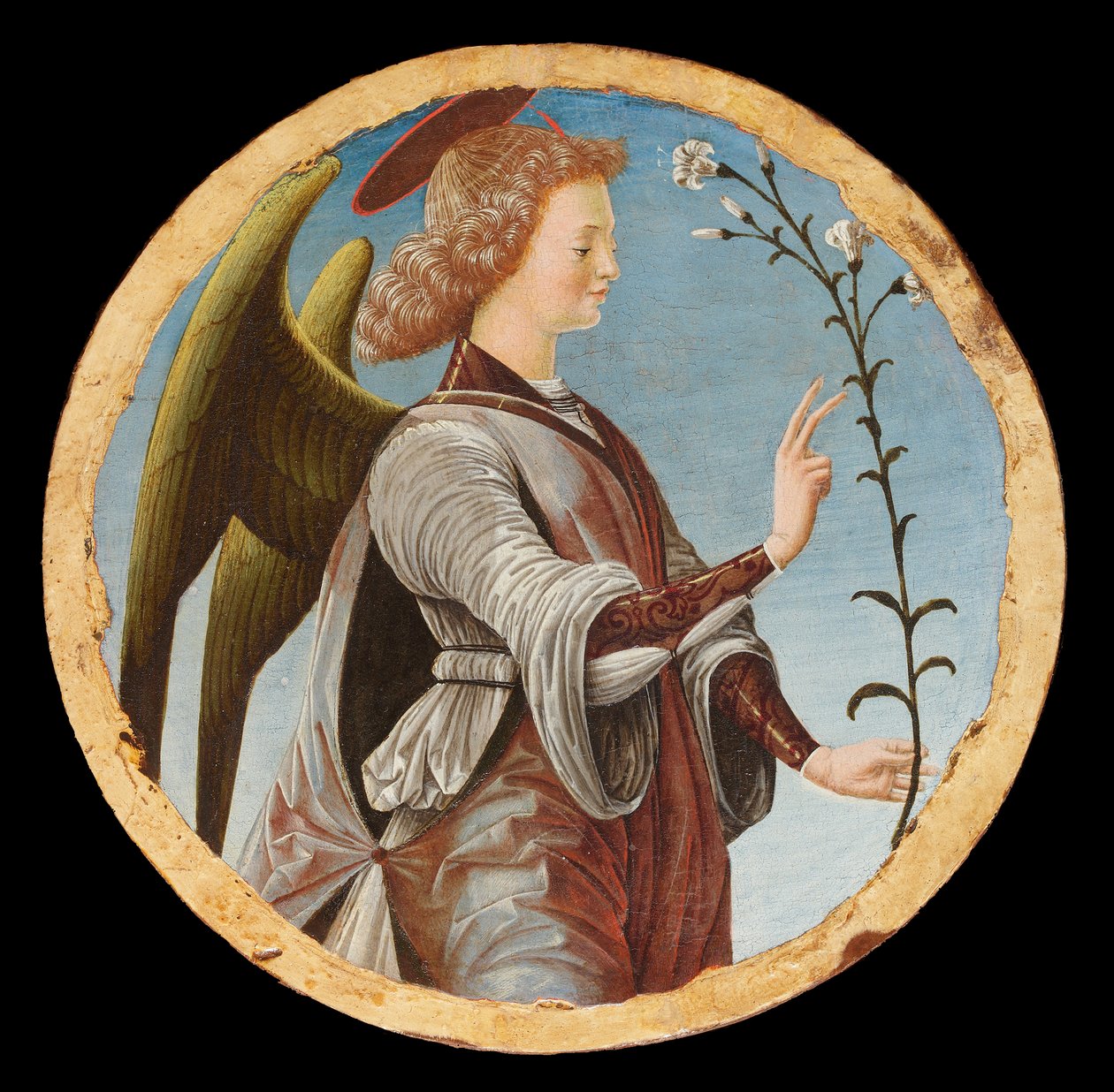 Políptico Griffoni: Anjo da Anunciação, ca 1472-1473. de Francesco del Cossa