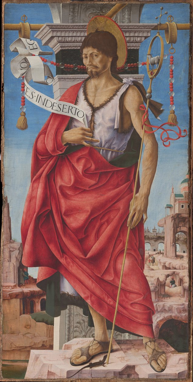 Políptico Griffoni: São João Batista, ca 1472-1473. de Francesco del Cossa
