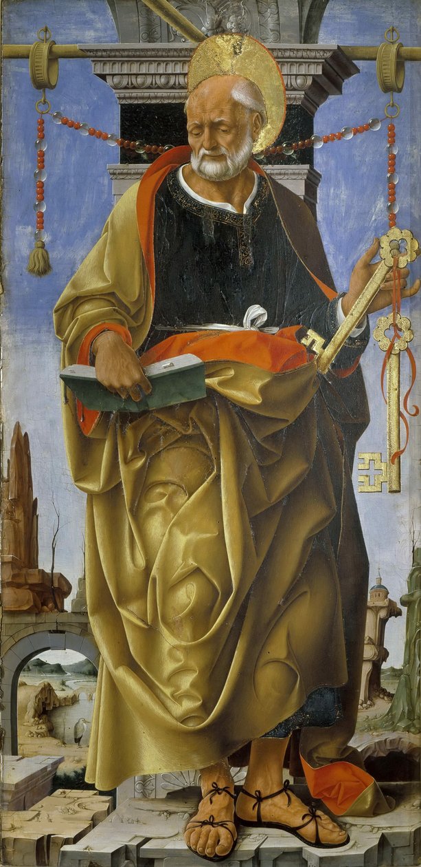 Políptico Griffoni: São Pedro, ca 1472-1473. de Francesco del Cossa