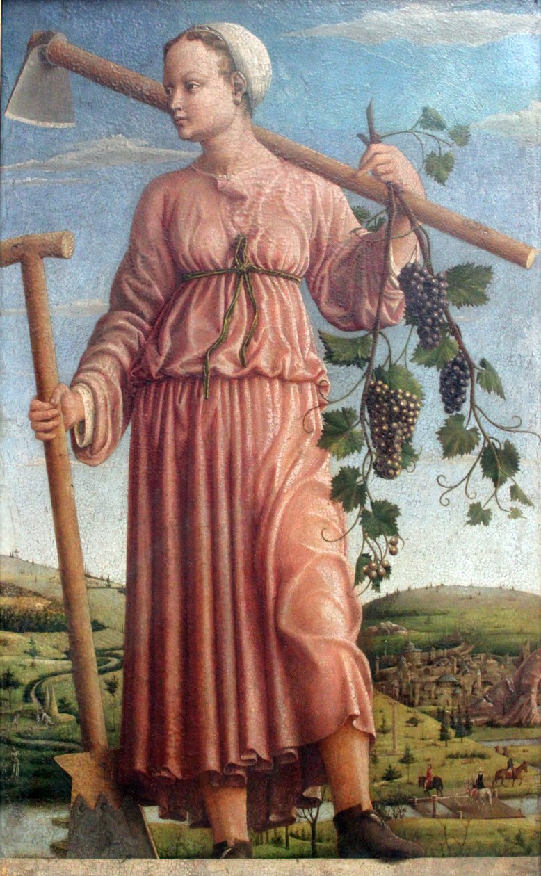 Polímnia, a musa da poesia sagrada de Francesco del Cossa