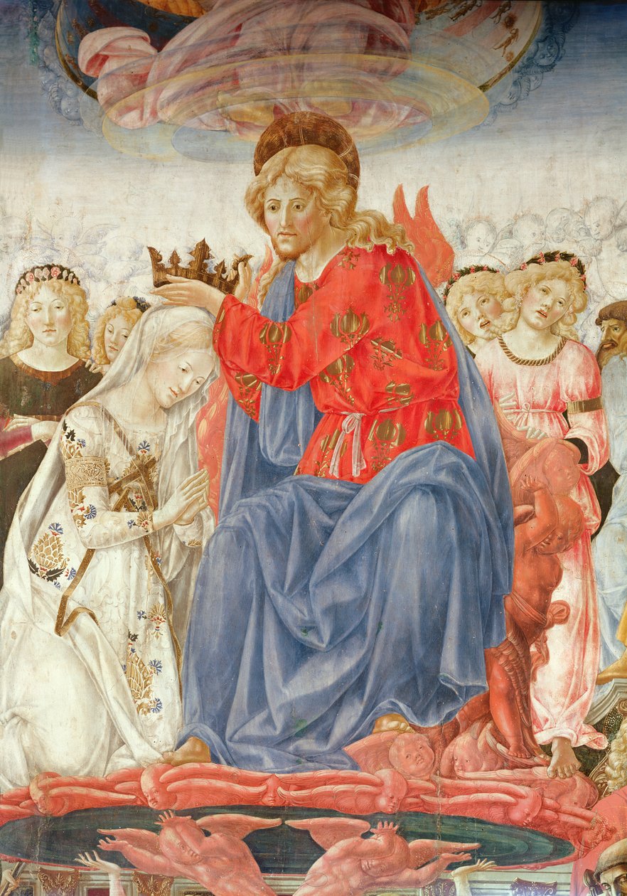 Detalhe da Coroação da Virgem (óleo sobre painel) de Francesco di Giorgio Martini