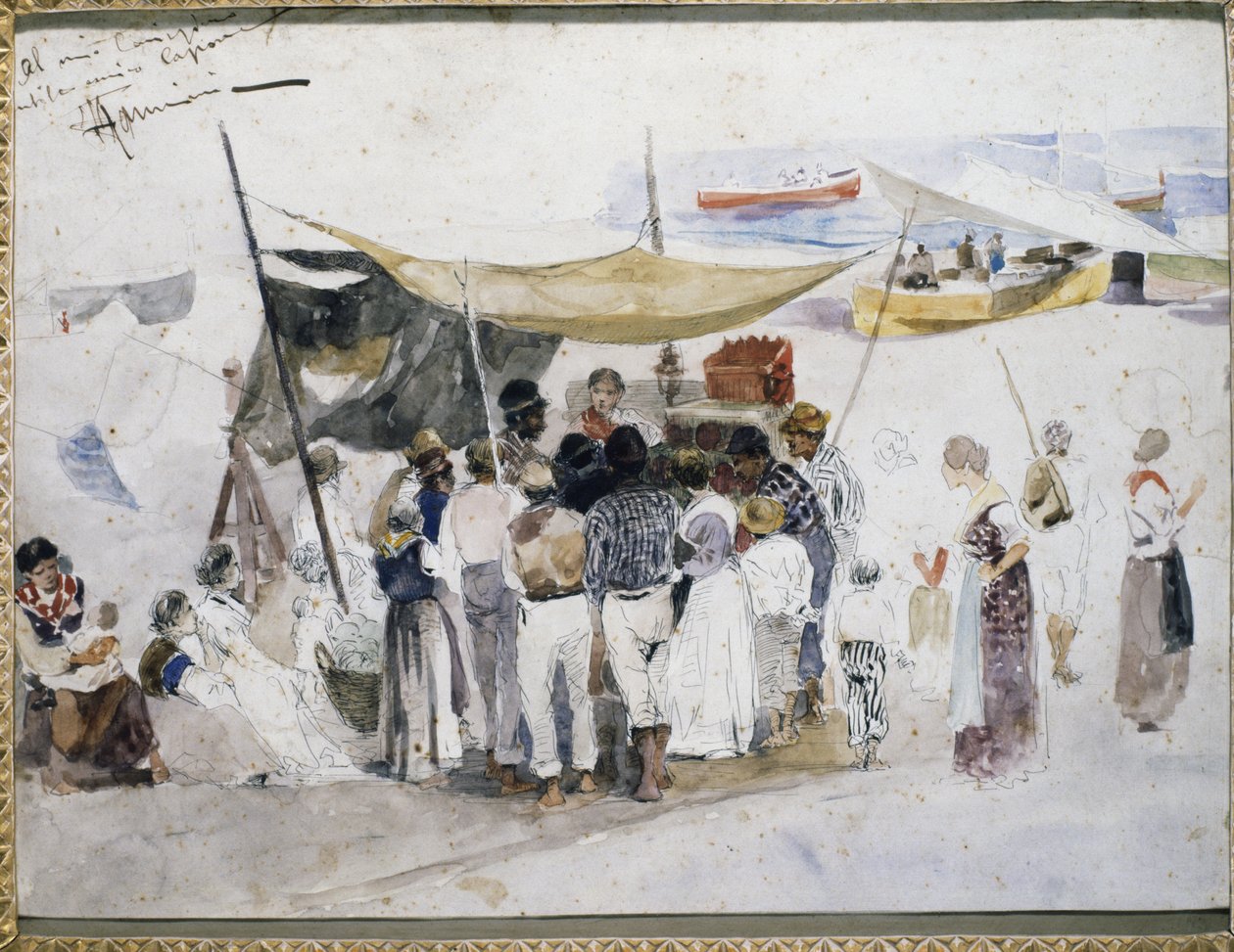 O contador de histórias, de Francesco Marino (1892-1954). Itália de Francesco di Marino
