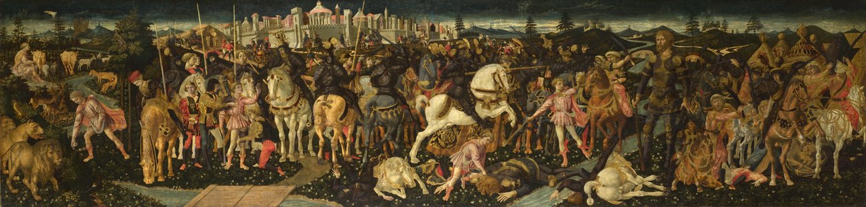 A história de Davi e Golias, c. 1450 de Francesco di Stefano Pesellino