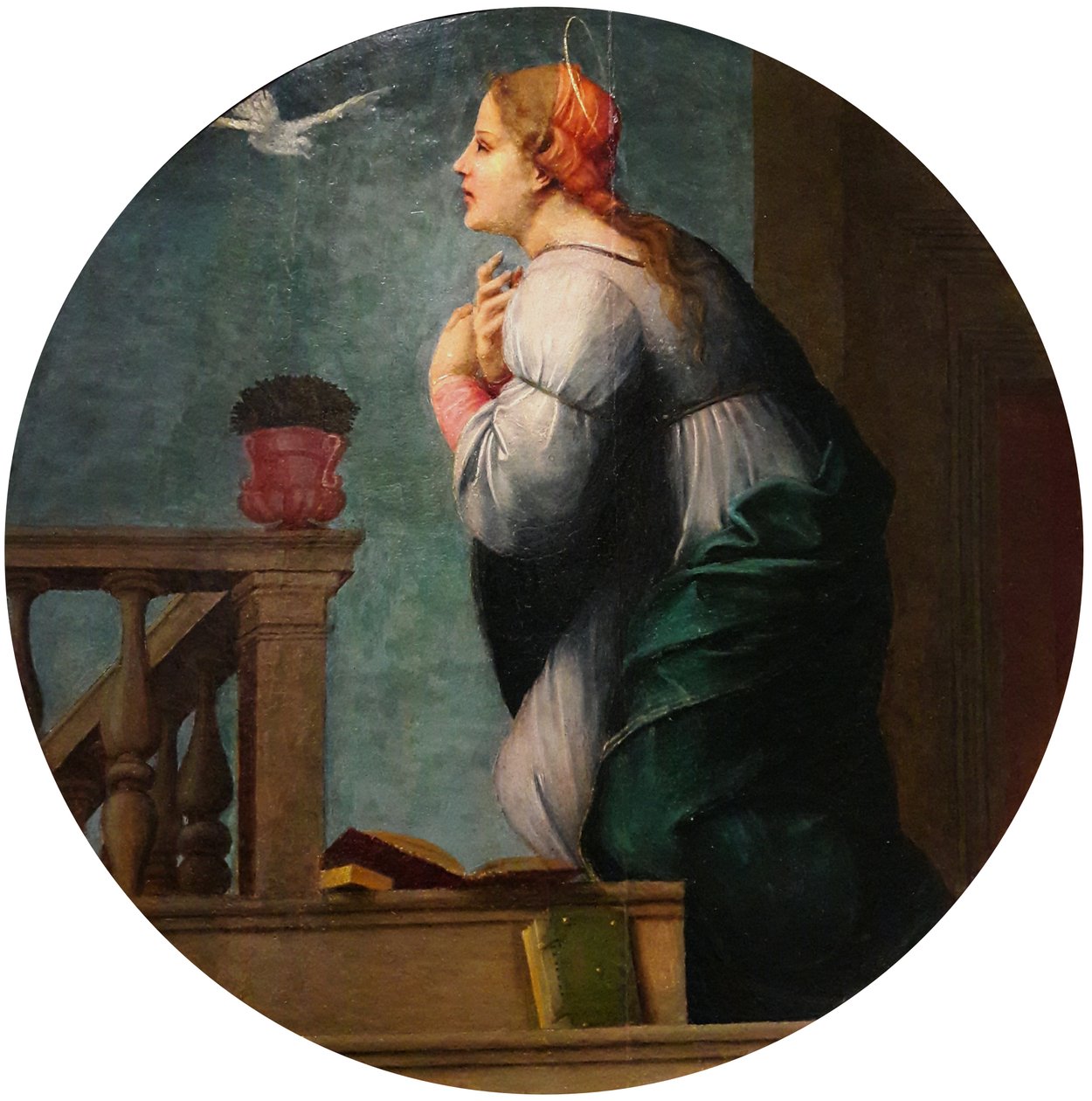 Maria do par da Anunciação de Francesco di Cristofano Franciabigio