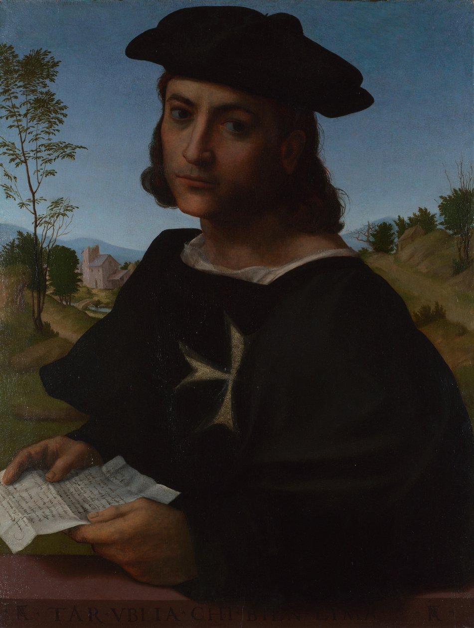 Retrato de um cavaleiro de Rodes, 1514 de Francesco di Cristofano Franciabigio