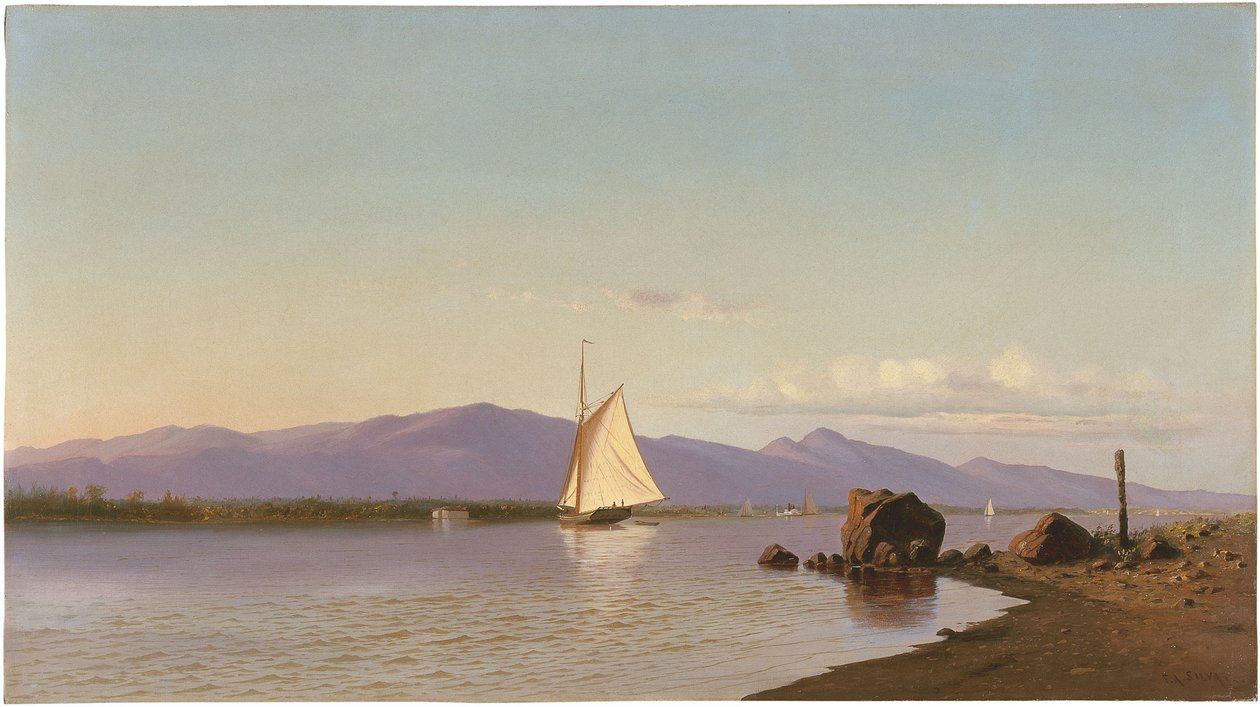 Ponto de Kingston, rio de Hudson de Francis Augustus Silva