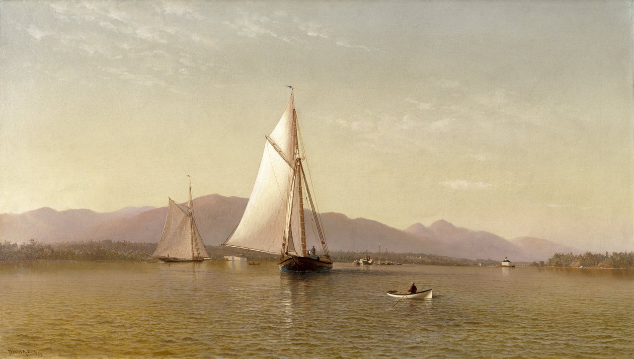 O Hudson no Tappan Zee de Francis Augustus Silva
