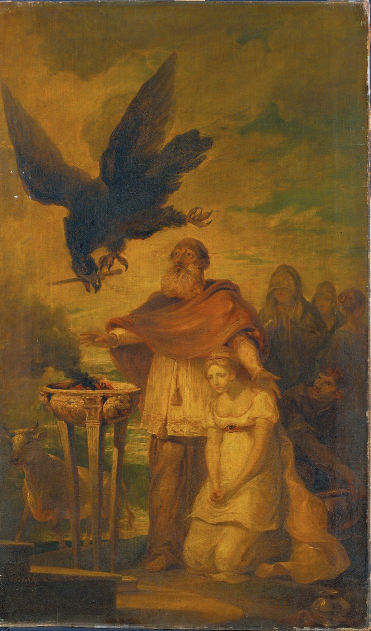 Helena trouxe diante do altar para ser sacrificado de Francis Bourgeois