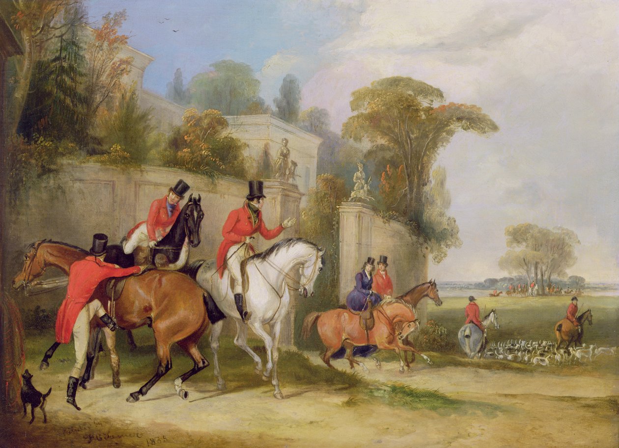 Bacharel, o encontro, 1835 de Francis Calcraft Turner