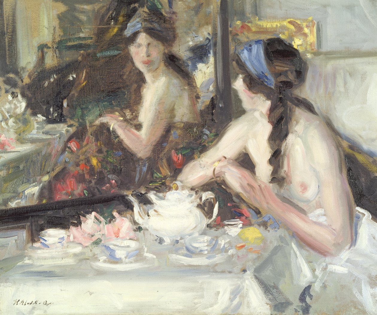 No espelho, 1913 de Francis Campbell Boileau Cadell