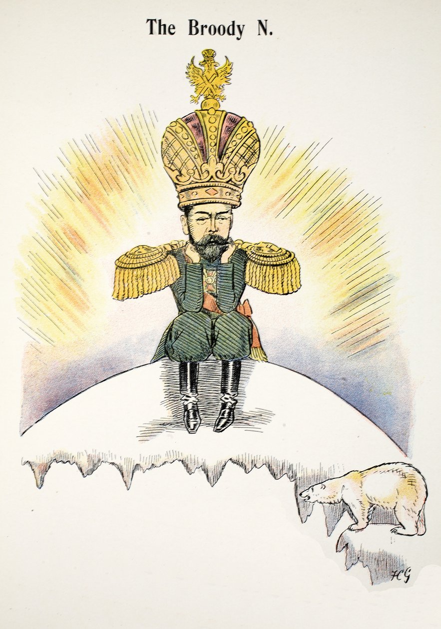 O Broody N, ilustração do alfabeto de Struwwelpeter, verso por Harold Begbie (1871-1929) de Francis Carruthers Gould