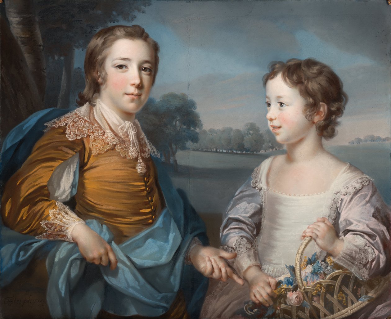 Retrato de Joseph Gulston e seu irmão John Gulston de Francis Cotes