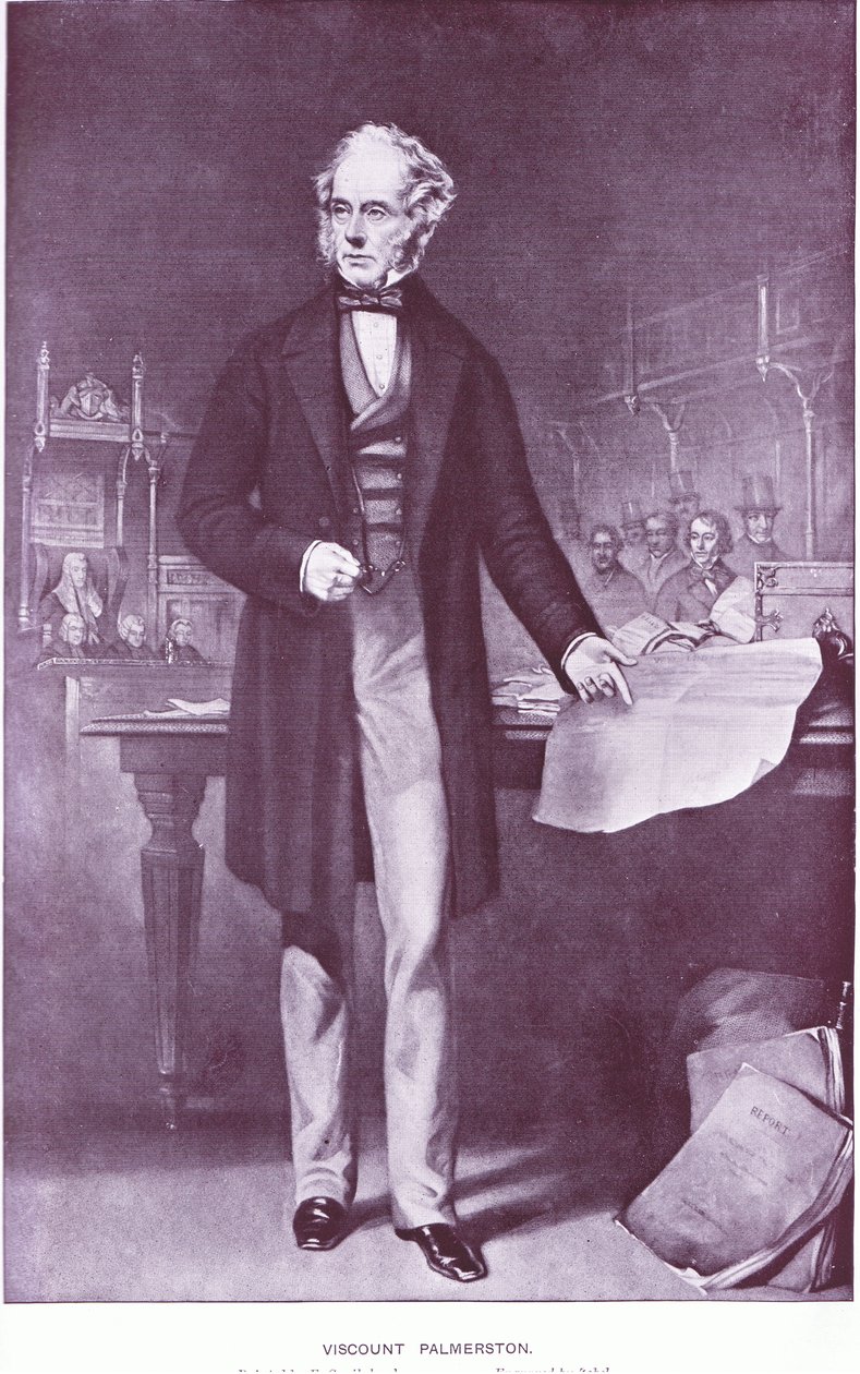Visconde de Palmerston de Francis Cruikshank