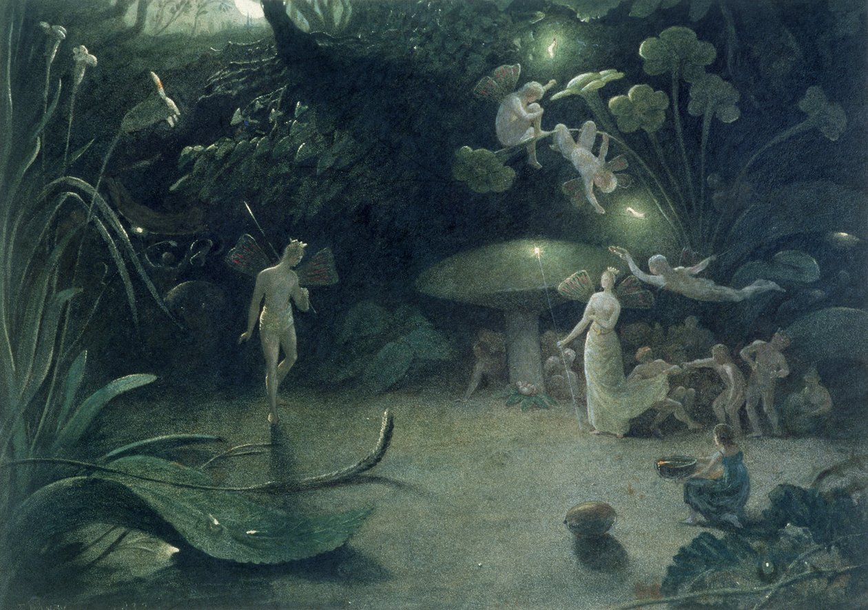 Cena de &39;Sonho de uma noite de verão&39;, 1832 de Francis Danby