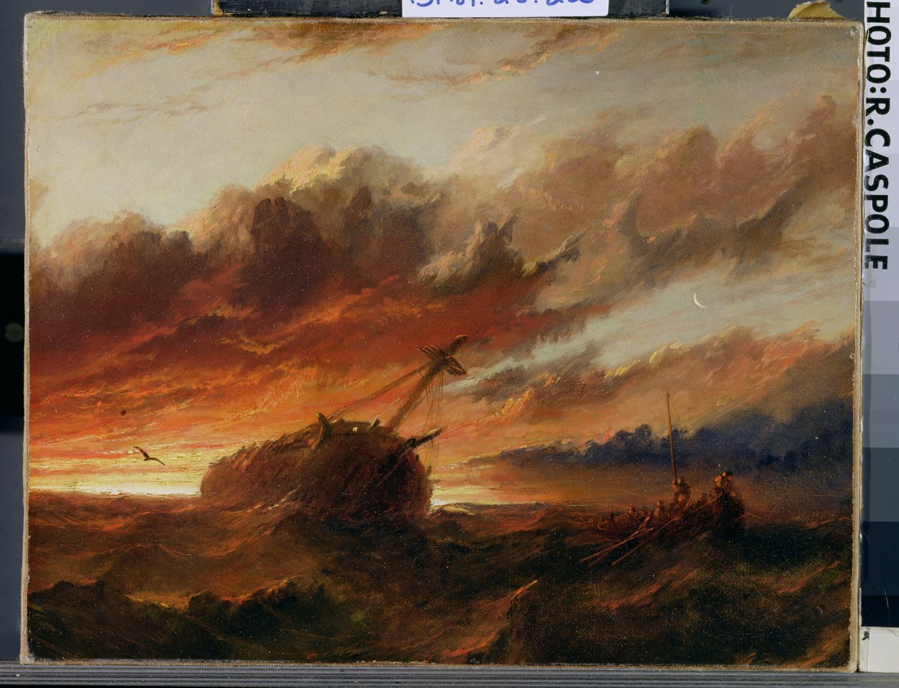 Naufrágio, c.1850 de Francis Danby