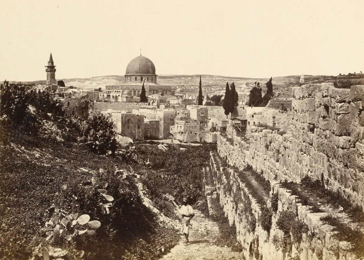 O Site do Templo de Jerusalém do Monte Sião de Francis Frith