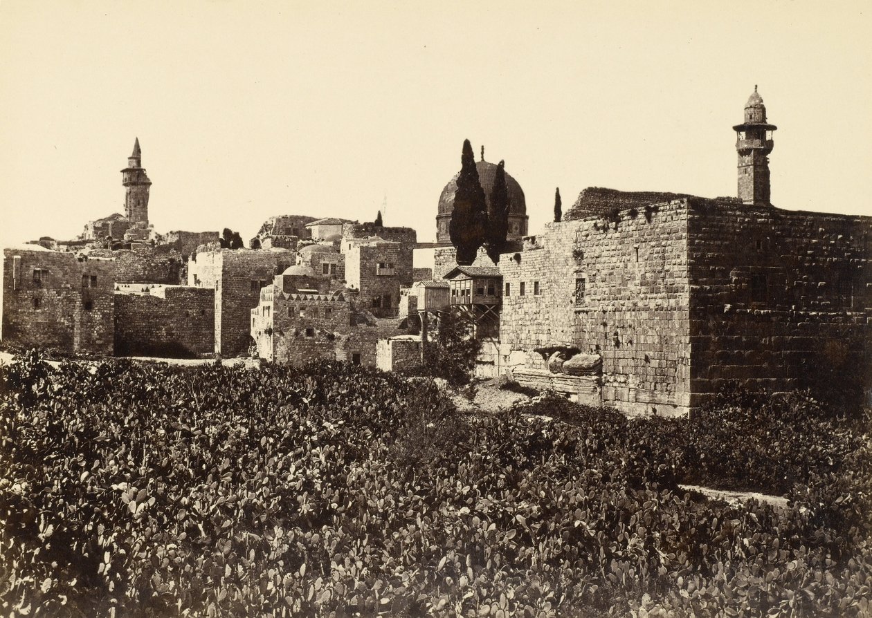 Lugares perdidos em Jerusalém entre o Monte Sião e o Templo Sagrado de Francis Frith