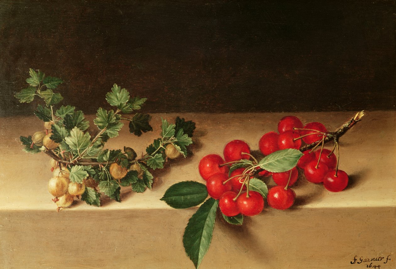 Fruta na mesa, 1644 de Francis Garnier