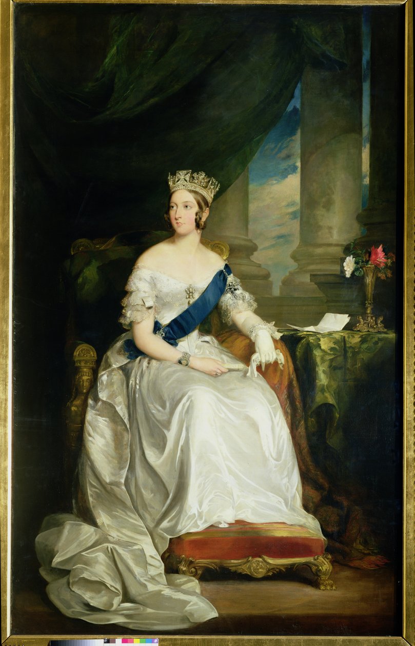 Rainha Victoria, 1843 (e detalhes 60267) de Francis Grant