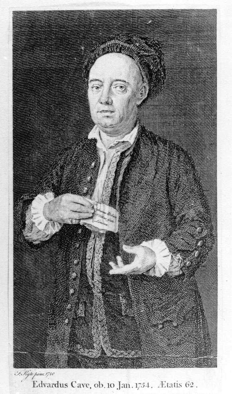 Caverna de Edward, impressa 1754 de Francis Kyte