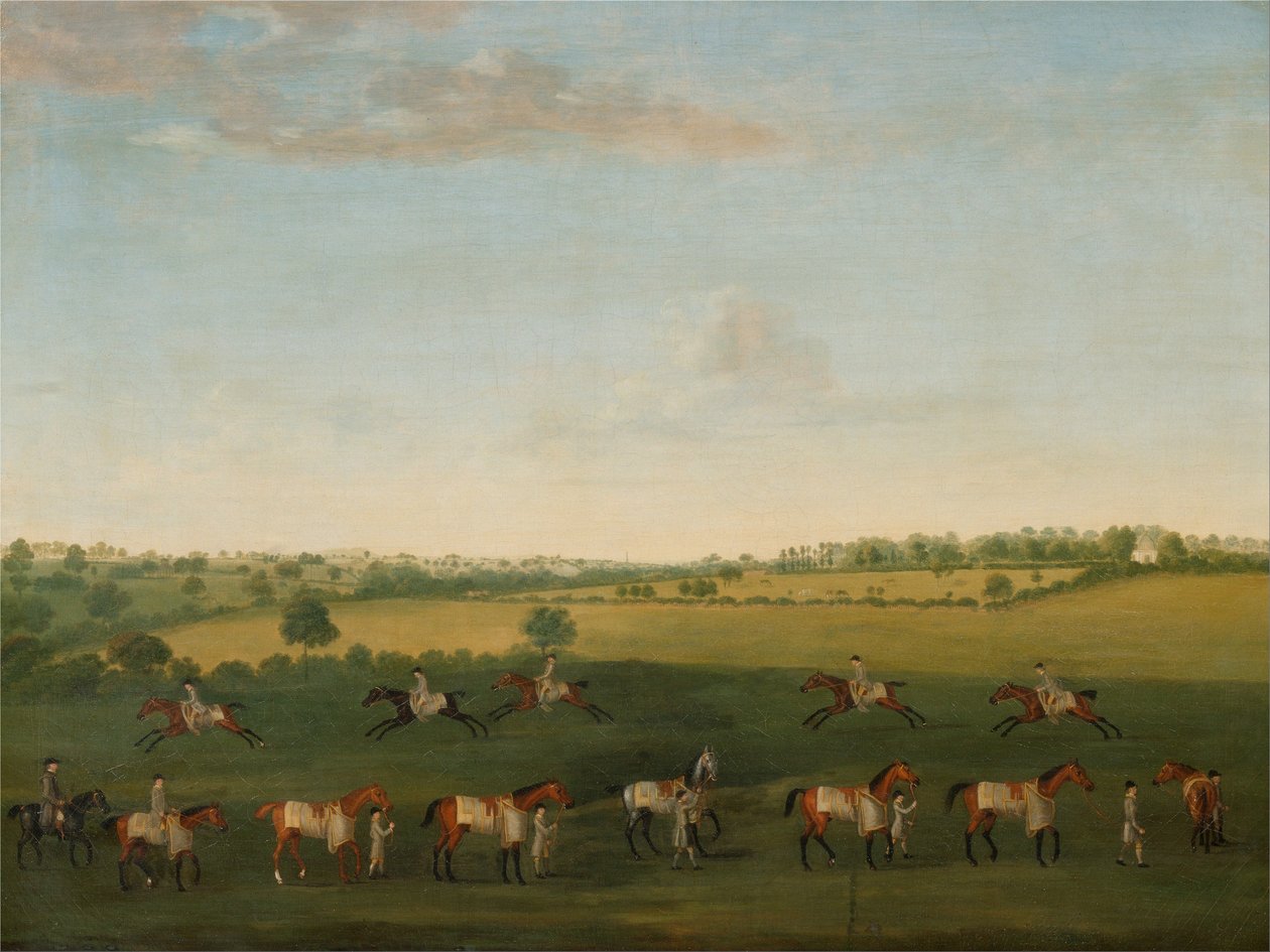 Sir Charles Warre Malets Corda de cavalos de corrida no exercício de J. Francis Sartorius