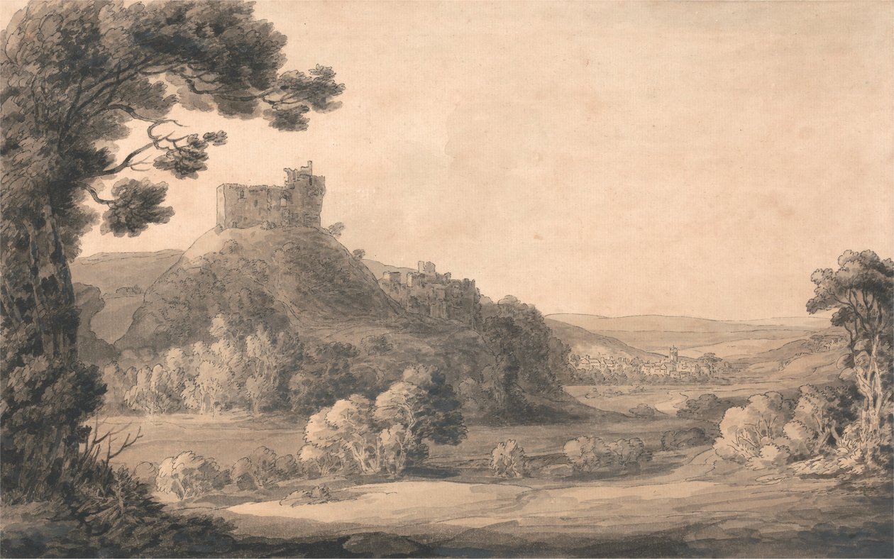 Castelo de Oakhampton de Francis Towne