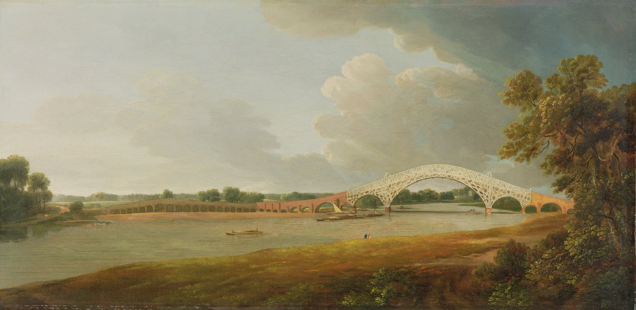 Old Walton Bridge, 1785 de Francis Towne
