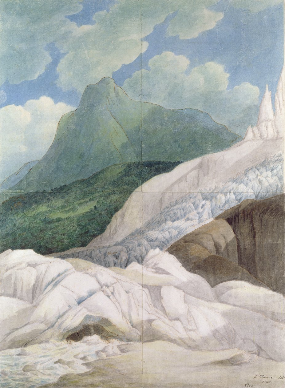As fontes do Aveyron, 1781 de Francis Towne