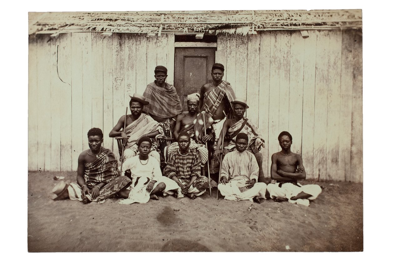 Um rei africano (impressão de albume) de Francis W. Joaque