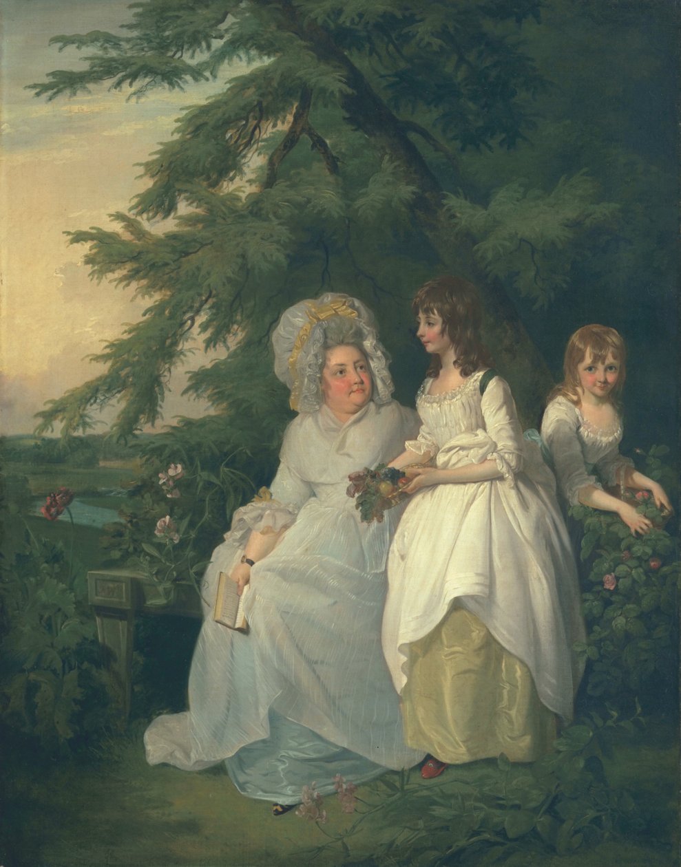 Mary Margaret Wood e duas de suas filhas, 1787 de Francis Wheatley