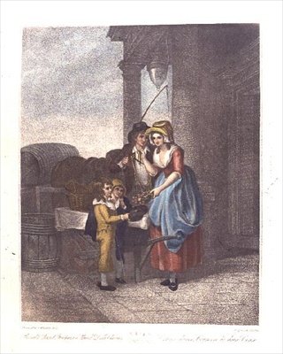 Round and Sound, Fivepence a Pound Duke Cherries, Plate 8 from the "Cries of London" (imprimir) de Francis (after) Wheatley