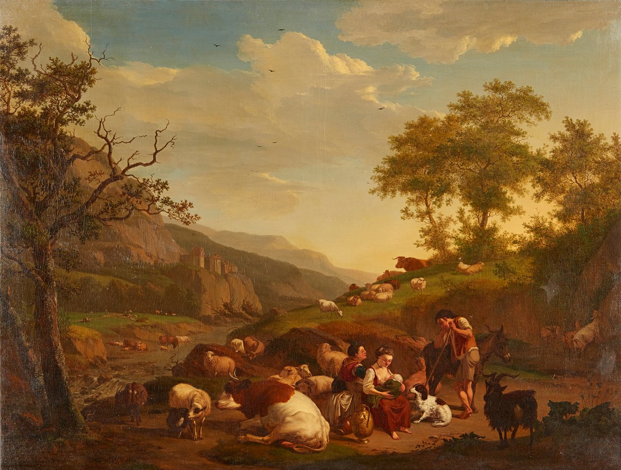Retrato de três quartos de uma jovem em branco (óleo sobre tela) de Francis (attr. to) Grant