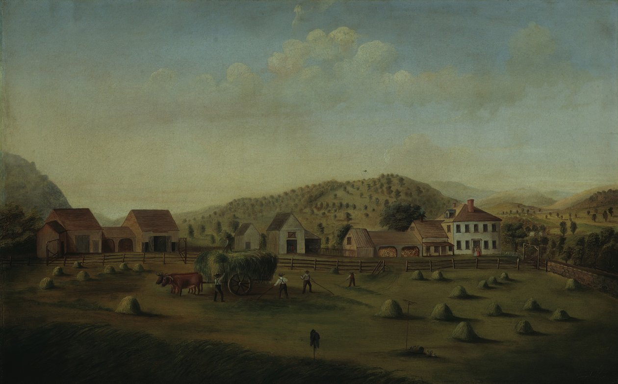 Leete Farm, West Claremont, Nova Hampshire, ca. 1822 de Francis Alexander