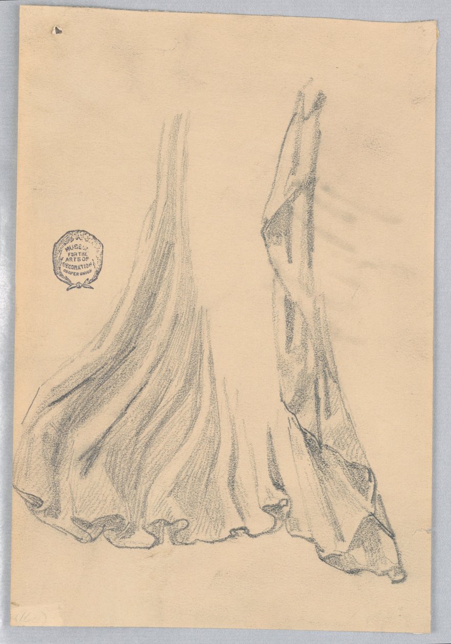 Estudo de cortinas de Francis Augustus Lathrop
