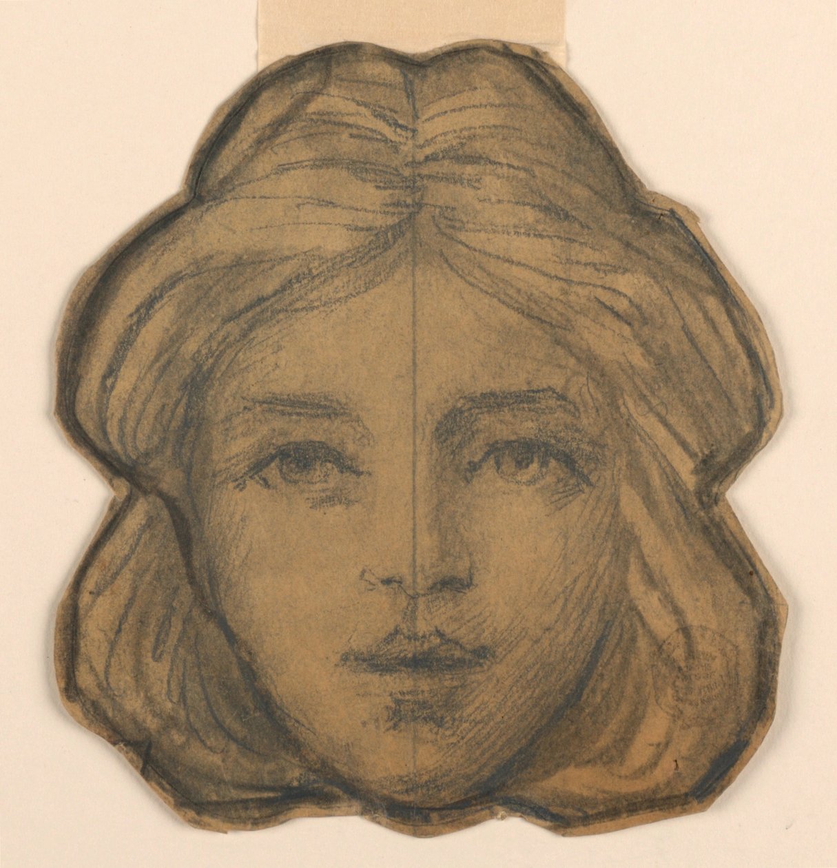 Cabeça de Mulher (Projeto de Vitral) de Francis Augustus Lathrop