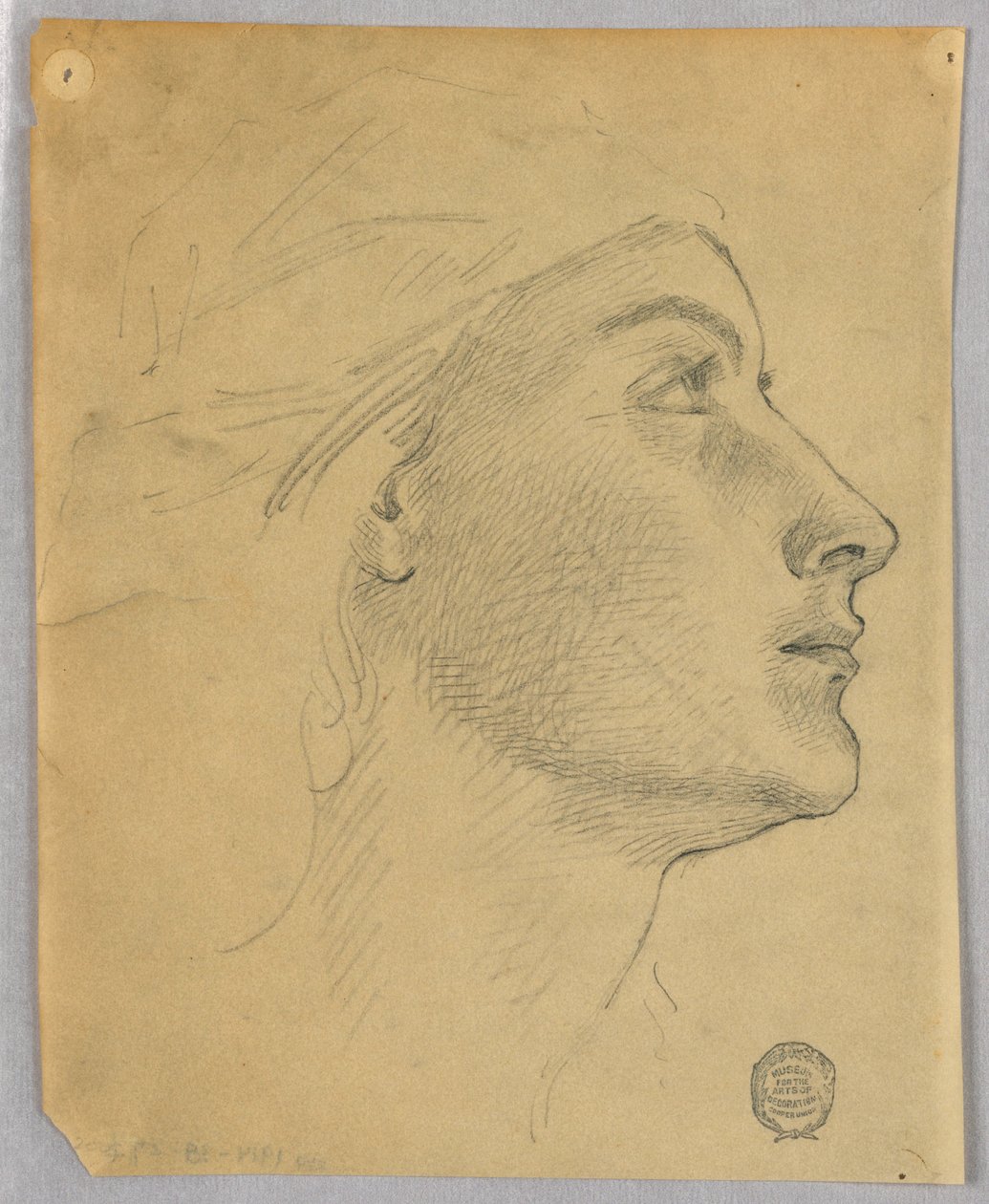 Cabeça de uma mulher de Francis Augustus Lathrop