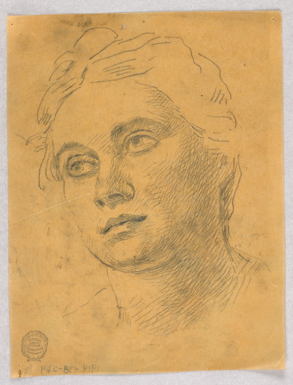 Cabeça de uma mulher de Francis Augustus Lathrop
